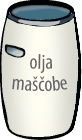 Kontejner Olja in maščobe